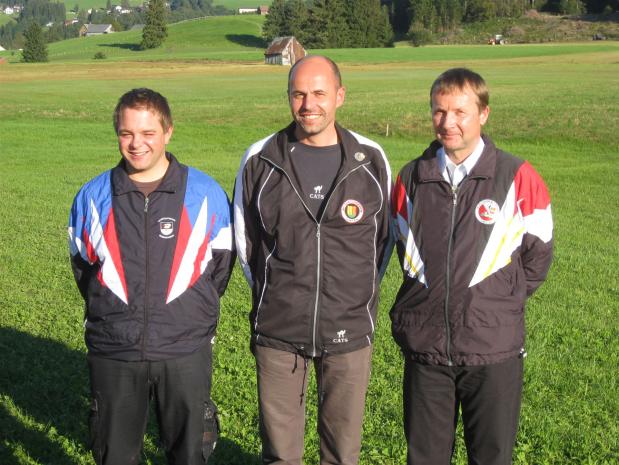 Sieger Sportgewehr: 3. Patrick Wetter; 1. Alfred Keller; 2. René Streule
